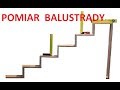 Pomiar balustrady schodowej