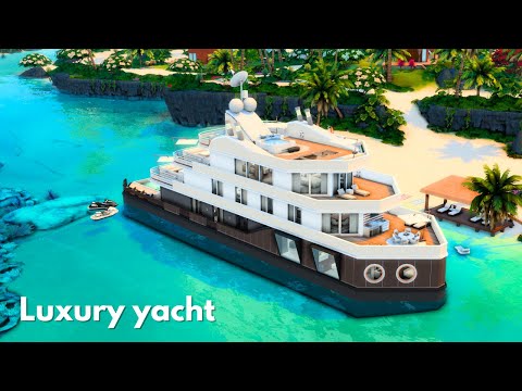 Luxury Yacht | House Tour | The Sims 4