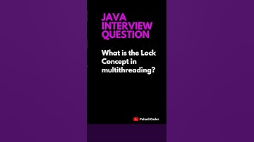 What is the Lock Concept in multithreading? | JAVA INTERVIEW QUESTION 44 | Pahadi Coder