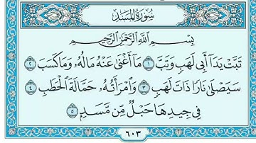🍃⚘سورة المسد القارئ ماهر المعيقلى⚘🍃
