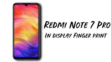 Redmi Note 7 Pro with In-Display fingerprint sensor and specification 🔥🔥