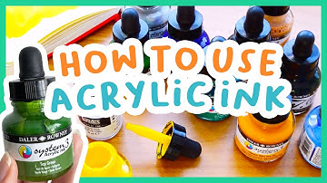 Everything you need to know about acrylic ink 🎨 Techniques, layering & FAQ