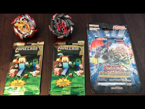 Video YU-GI-OH SPIRIT WARRIORS & MINECRAFT STICKER CARDS... - youtube