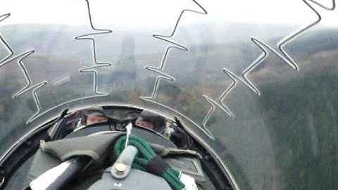 In cockpit -  RAF Valley Hawk Low Level Mach Loop 2
