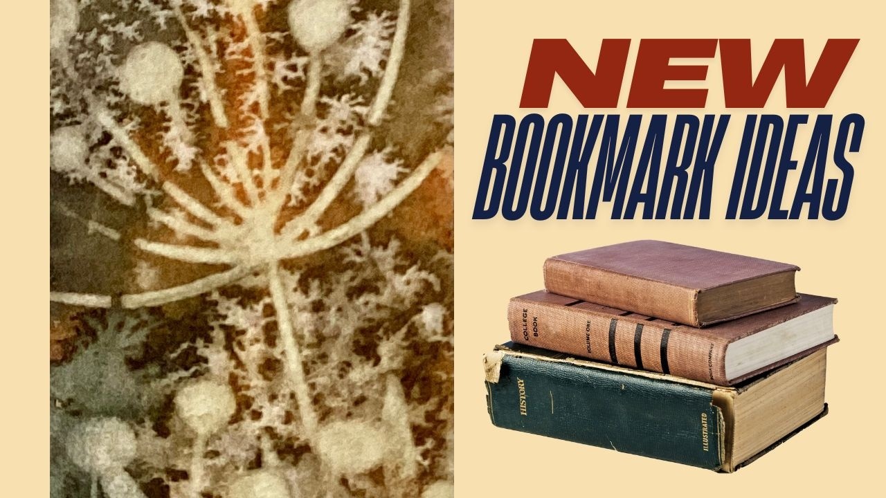 NEW How to make watercolour bookmarks even if you can't paint - Negative stencilling