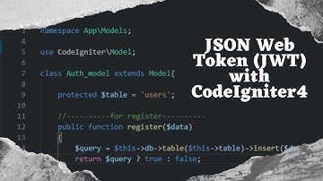 JSON Web Token (JWT) menggunakan CodeIgniter 4 dan percobaan pada Postman
