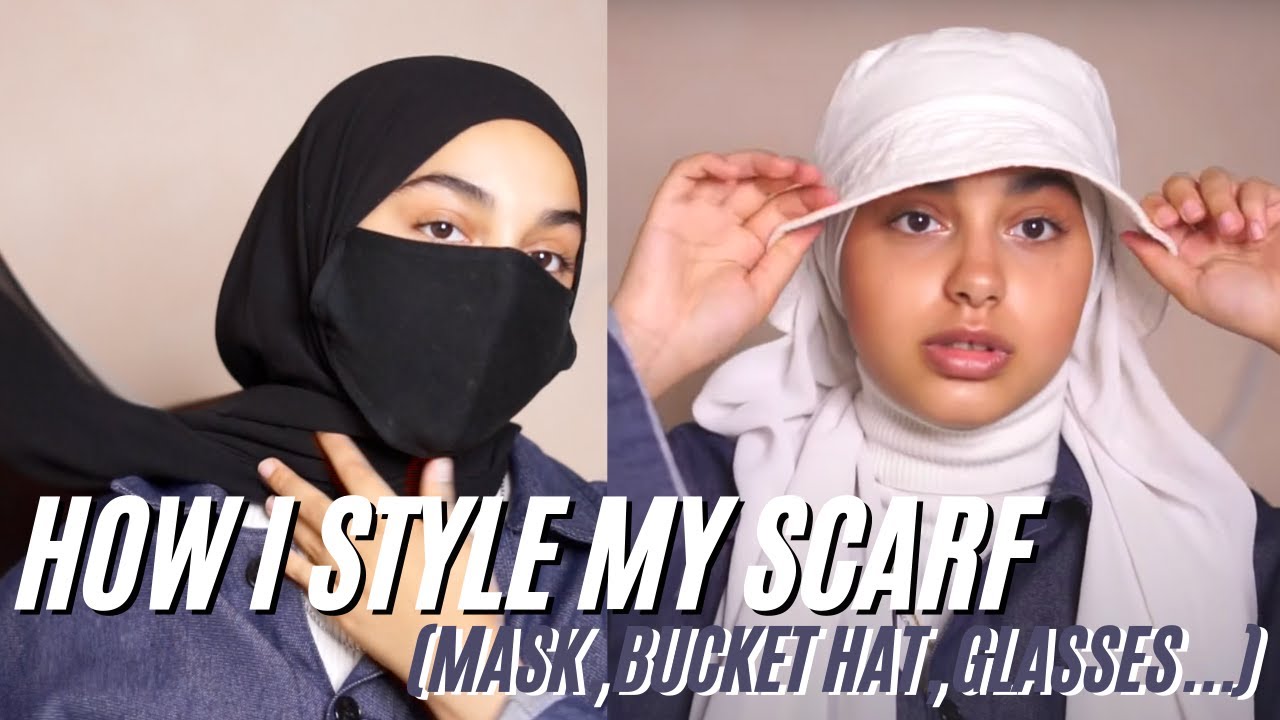 Easy hijab tutorial wglasses mask bucket hat