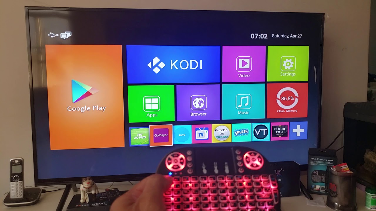 TV box configurado sem mensalidades