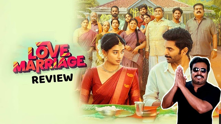 Love Marriage Movie Review by Filmi craft Arun | Vikram Prabhu | Meenakshi Dinesh | Shanmuga Priyan