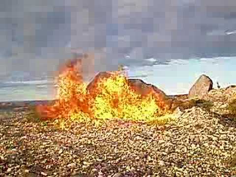 beer bottle, gas and explosive