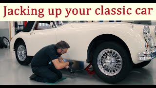 How to safely jack up your classic Jaguar XK
