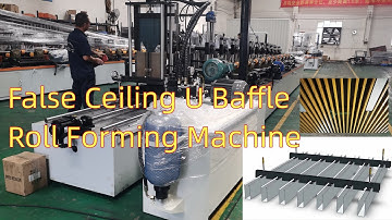 KONIX false ceiling U baffle roll forming machine