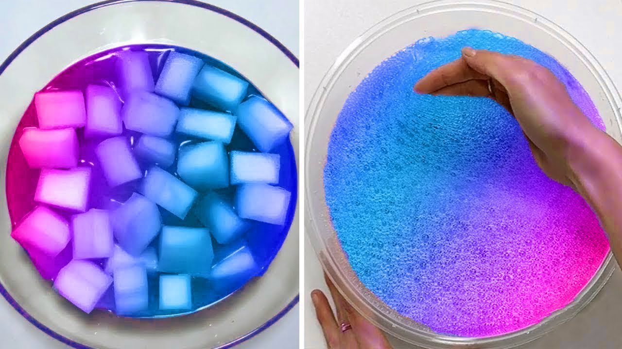 Удовлетворяющая слизь Slime ASMR | Расслабляющее видео слизи # 1685