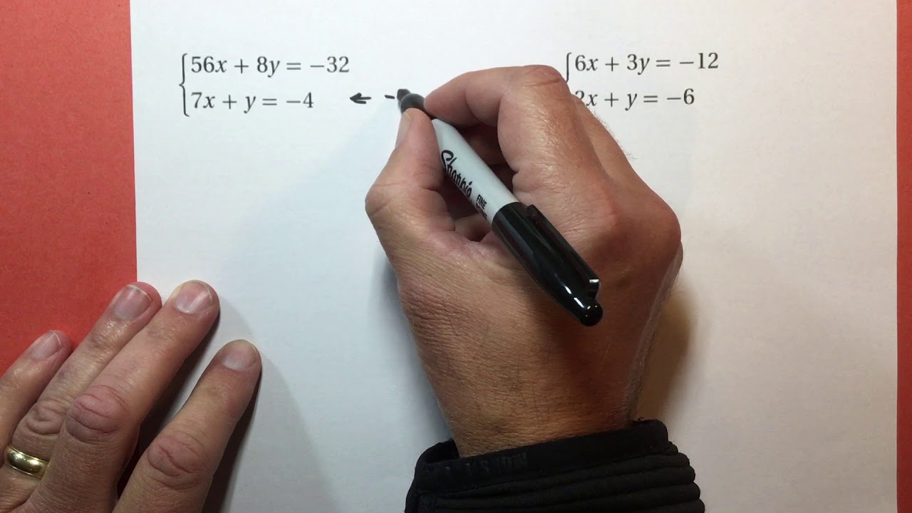 3-2 Using Algebraic Methods to Solve Linear Systems example 3
