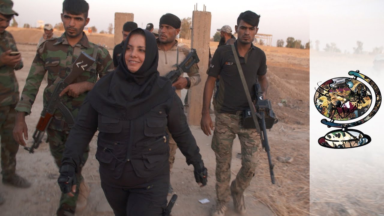 Documentary backdrop image for One Woman And Her 80-Man Militia Are Hunting ISIS (2017)