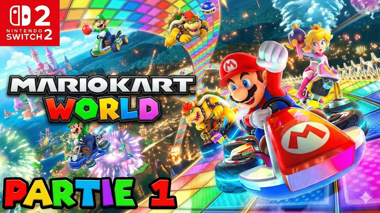 Mario Kart World, Grand Prix, Solo : Bonhomme de Neige Nitrndo Switch 2
