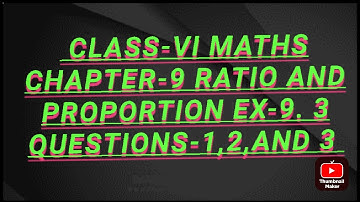 Chapter number 9 ratio and proportion exercise 9.3 question number 1 2 3 4 answer#viralvideo ,#