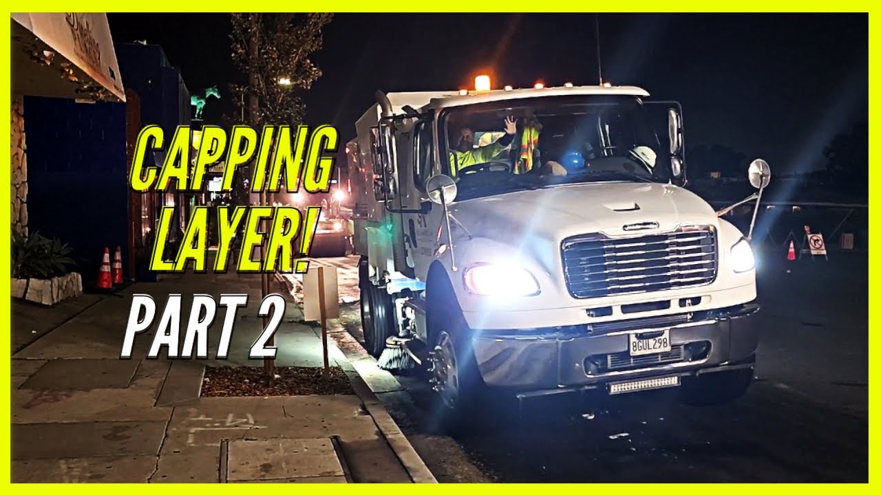 USA CENTINELA AVE. ROAD CONSTRUCTION ASPHALT CAPPING LAYER PART 2