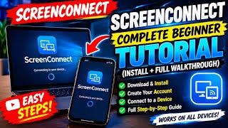ScreenConnect: Complete Beginner Tutorial (Install + Full Walkthrough) Update