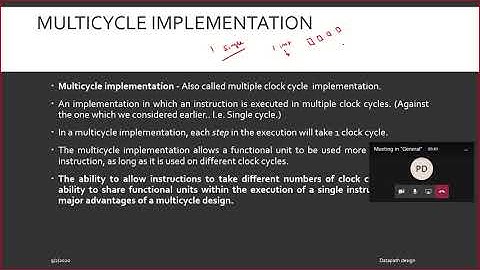 13. Multicycle Approach - Multicycle vs. Single cycle design