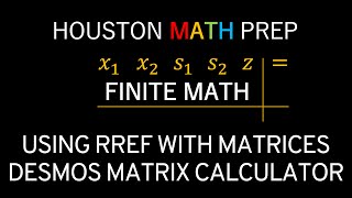 Using Row Reduction with Matrices in Desmos Matrix Calculator (RREF)