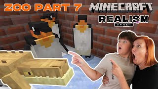 Minecraft Realism Craft Zoo: Penguins and Crocodiles #7 | Gameplay with Ima and Jessy