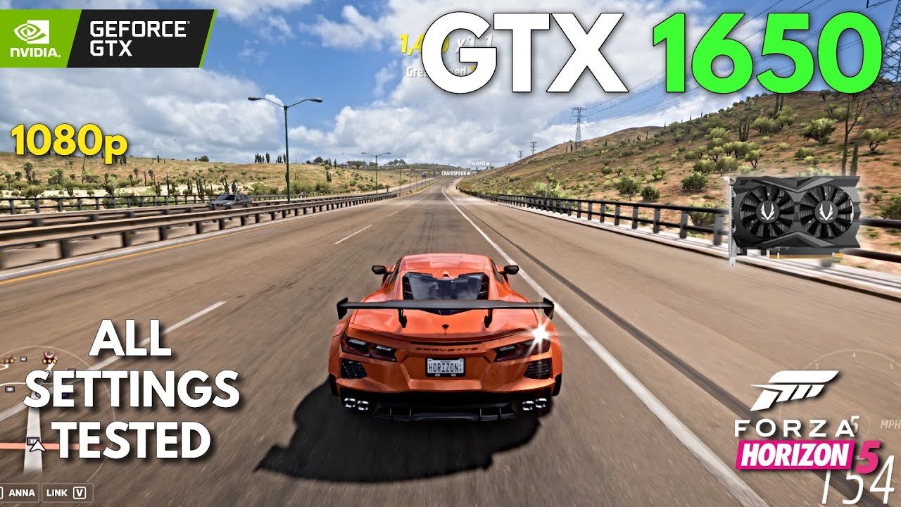 GTX 1650 | Forza Horizon 5 - 1080p - All Settings Tested - YouTube