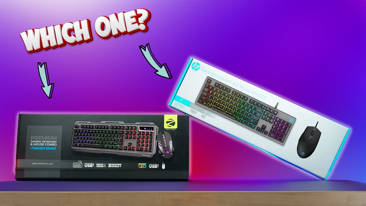Zebronics Transformer vs HP KM300F Best budget Gaming Keyboard