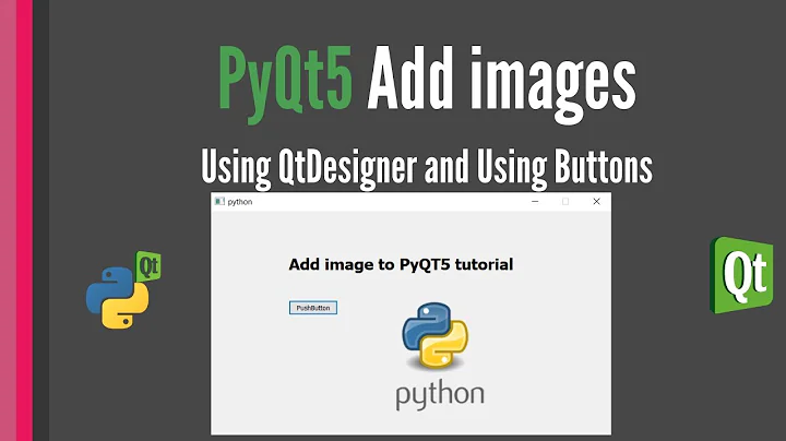 Add Images to PyQt5 Applications tutorial [Code & QtDesigner]
