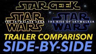 SKYWALKER SAGA In The Style Of THE RISE OF SKYWALKER - Side by Side - FINAL TRAILER - StarGeek