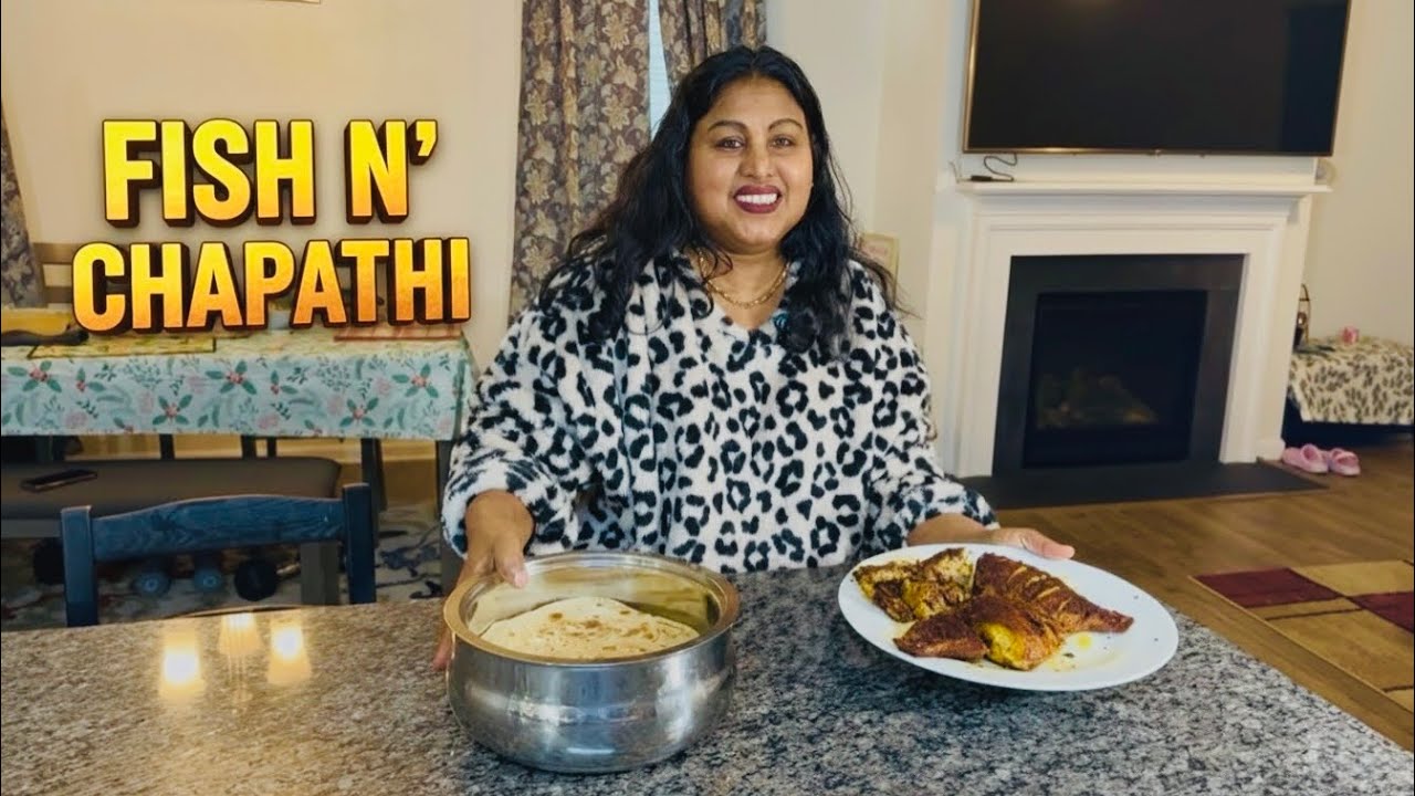 Chapathi 🫓 and മീൻ Fry 🐟