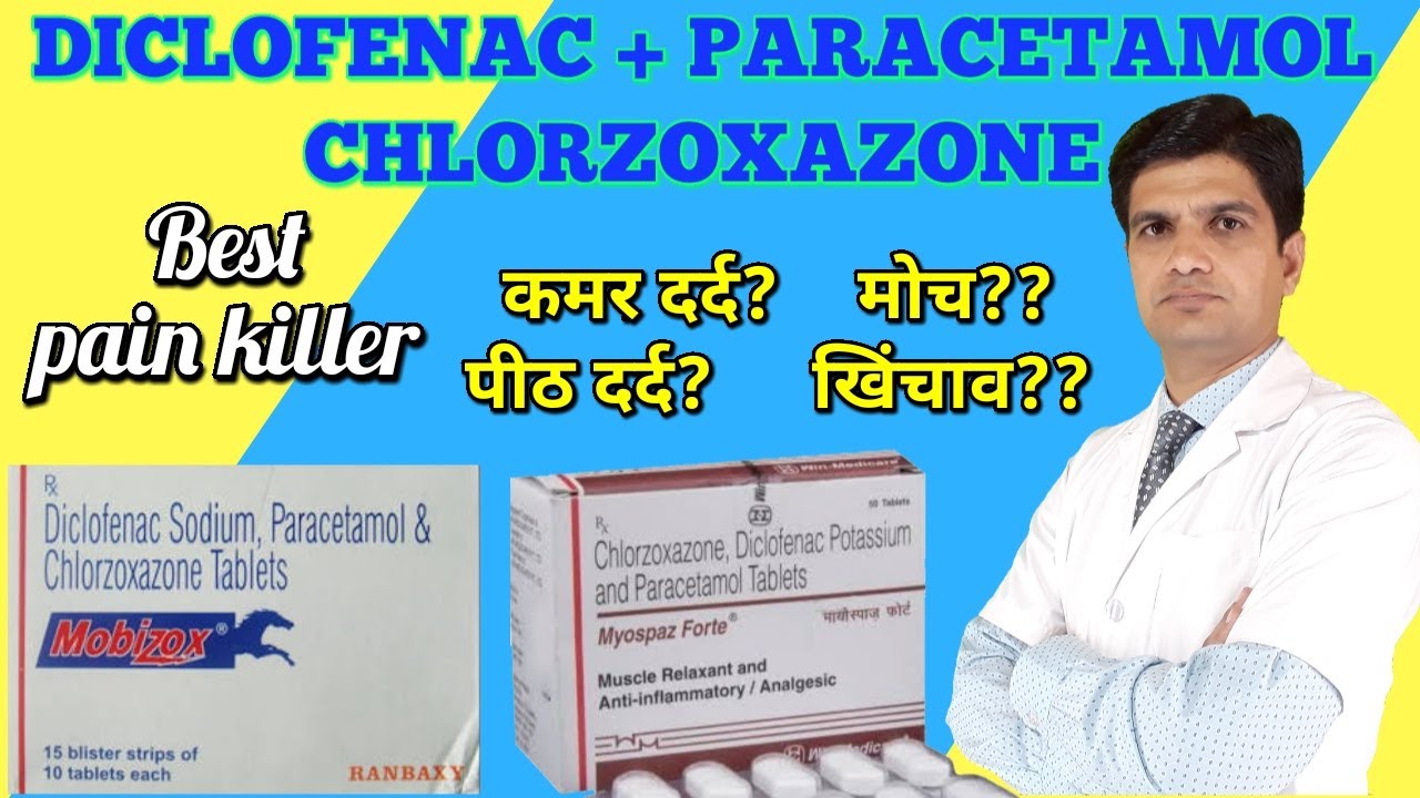 Mobizox Tablet Myospaz Forte Tablet Diclofenac Sodium