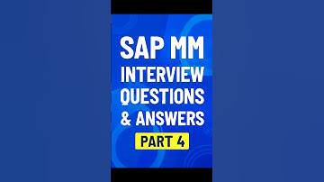 SAP MM Interview Questions Part 4 | Stock Types & Movement Types #saptraining #sapmm
