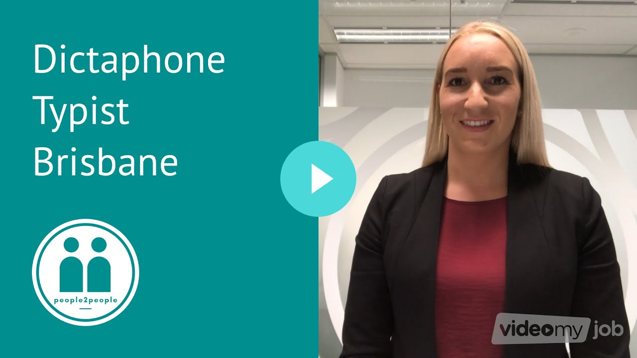 Dictaphone Typist Brisbane YouTube