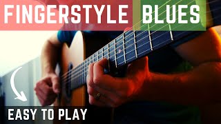 Video voorbeeld van "Easy Fingerstyle Blues ... (Fun to Play)"