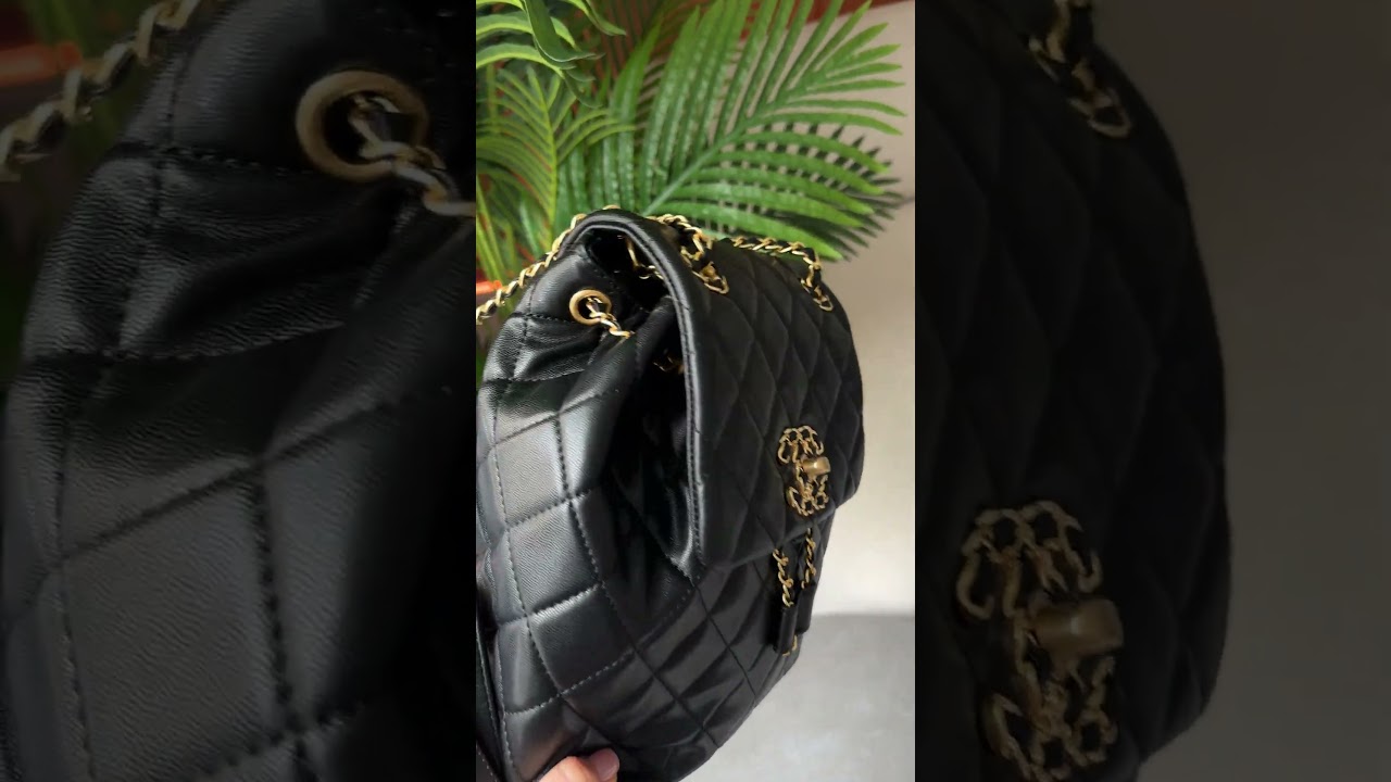 🎒 Chanel Urban Spirit Backpack Black ⏩️