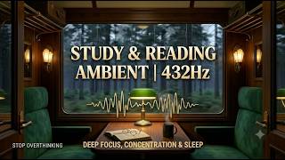 Deep Focus in Minutes: Cozy Train Journey in the Rain | 432Hz Study & Reading Ambient