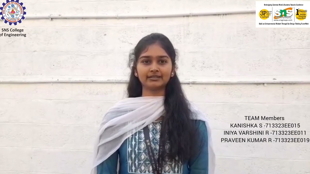 KANISHKA S AND TEAM | BMC Video On Smart Door lock System | SNS Institutions