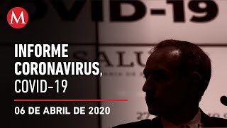 Informe diario por coronavirus en México, 06 de abril de 2020