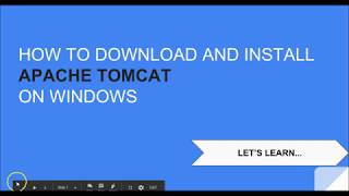 How To Download Install Start And Stop Apache Tomcat Server On Windows