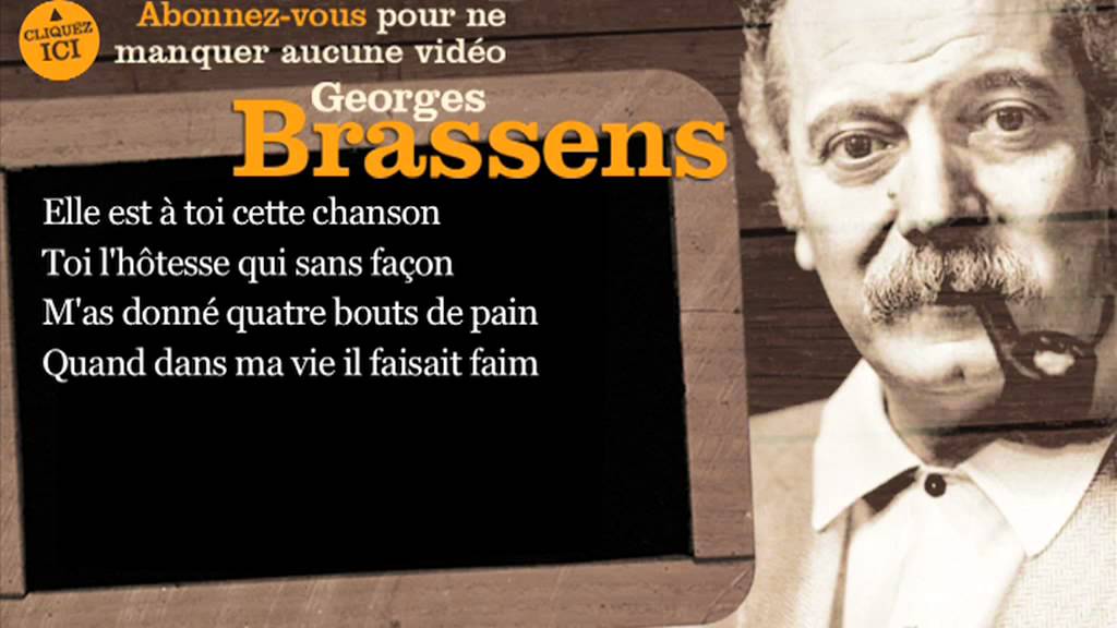 Paroles De Georges Brassens Chanson Du Hérisson Georges Brassens - Chanson pour l'Auvergnat - Paroles ( karaoké
