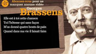 Video thumbnail of "Georges Brassens - Chanson pour l'Auvergnat - Paroles ( karaoké)"