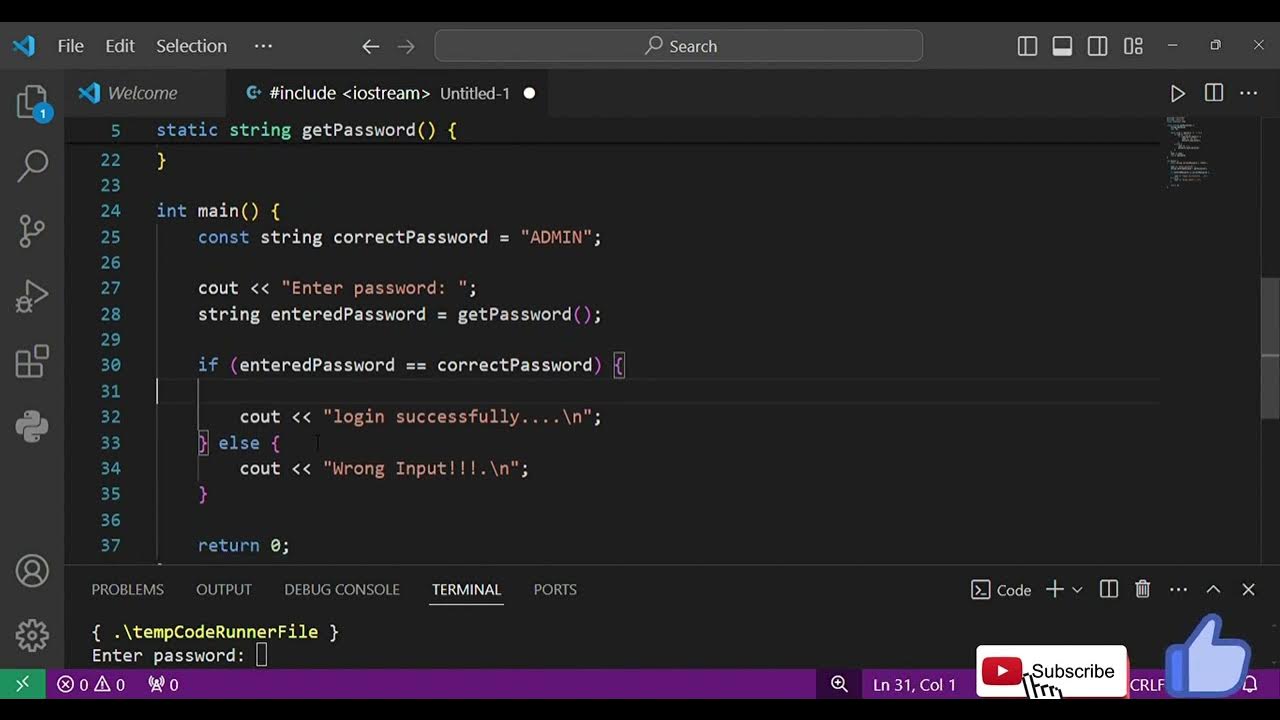 Hide Password in c++|BIT|BCA|BSC CSIT|PROJECT#programming #itknowledge ...