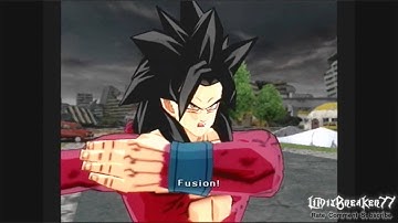 DBZ Budokai Tenkaichi 2- SSJ4 Gogeta Fusion