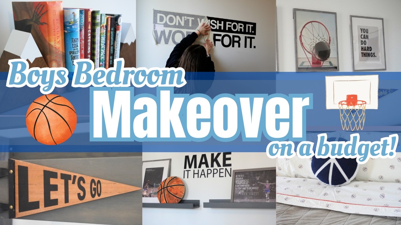 Boys Bedroom Makeover On A Budget! Bedroom Clean and Decorate With Me
