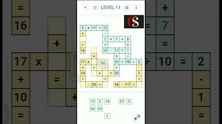 Cross Maths level 11 #shorts #maths #puzzle #sudoku #games #cross #soduku screenshot 4