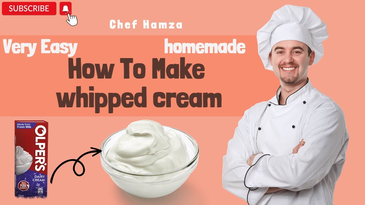How to Make Whipped Cream at Home in 5 Minutes | Homemade Whipped Cream ...