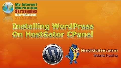 Installing WordPress
