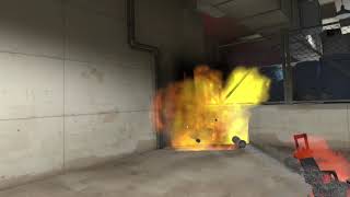 Shooting many rockets at furry in slow motion | VR Boneworks 2024 clip