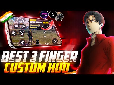 BEST 3 FINGER CUSTOM HUD 🤯 CODE🌪️⚙️ 3 FINGER FREESTYLE CUSTOM HUD IN FREE FIRE | TOP 3 BEST HUD